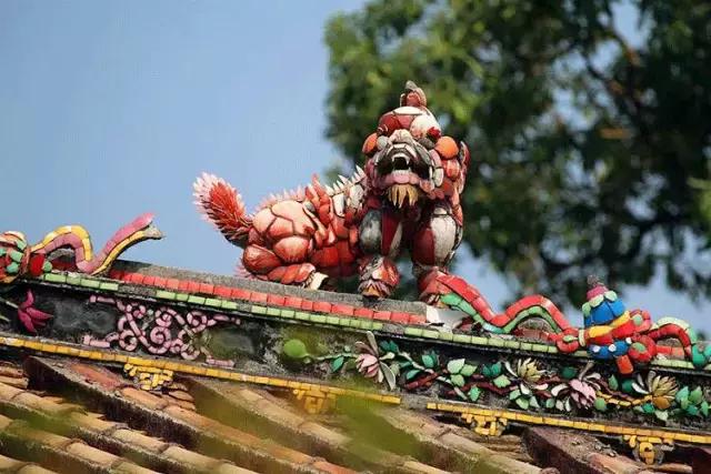 潮州嵌瓷，屋頂生花