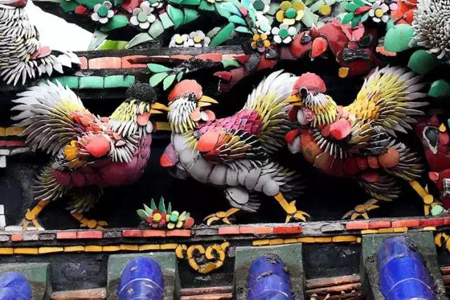 潮州嵌瓷，屋頂生花